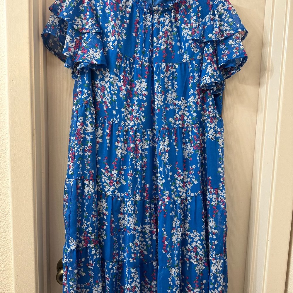 Floral Ruffle Smocked Dress - Picture 2 of 4